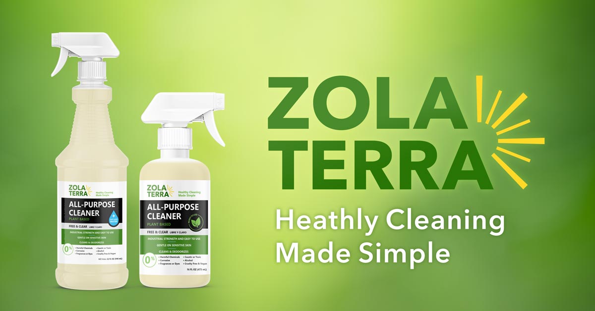 ZolaTerra Eco-Friendly Brush Cleaner, Plant-Based Formula, Biodegradable,  Odorless, Removes Paint & Stain, 32oz